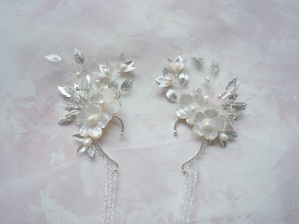 ACC-201900022-Winter-Garden-Earpiece-White-Silver-White-Left-1