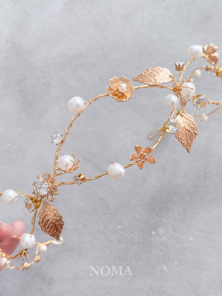 Twisting Vinery Headband - Gold