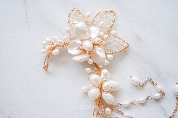 ACC-202000024-Pearl-Flower-Earpiece-Gold-Left-1