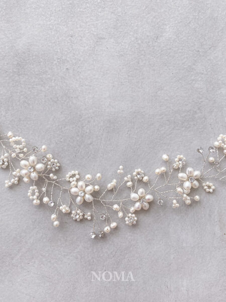 Innocent Pearl Hairvine - White Silver