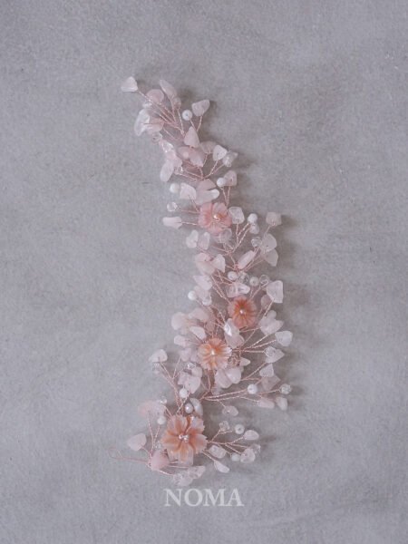 Sweet Pink Hairvine - Rose Gold