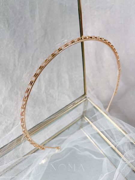 Rectangular Chain Headband - 18k Yellow Gold