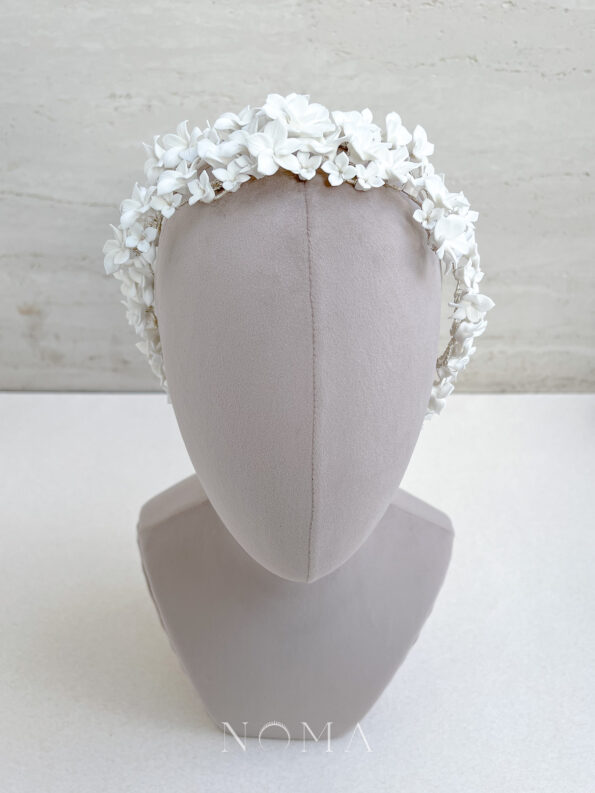 ACC-202200001-Clay-Flower-Lily-Radiating-Hairvine-White-Silver