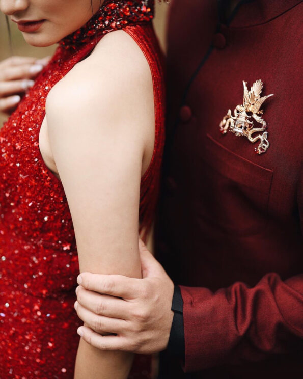 CHN-201900012-Phoenix-Dragon-Pagoda-Brooch-Gold-Red-2