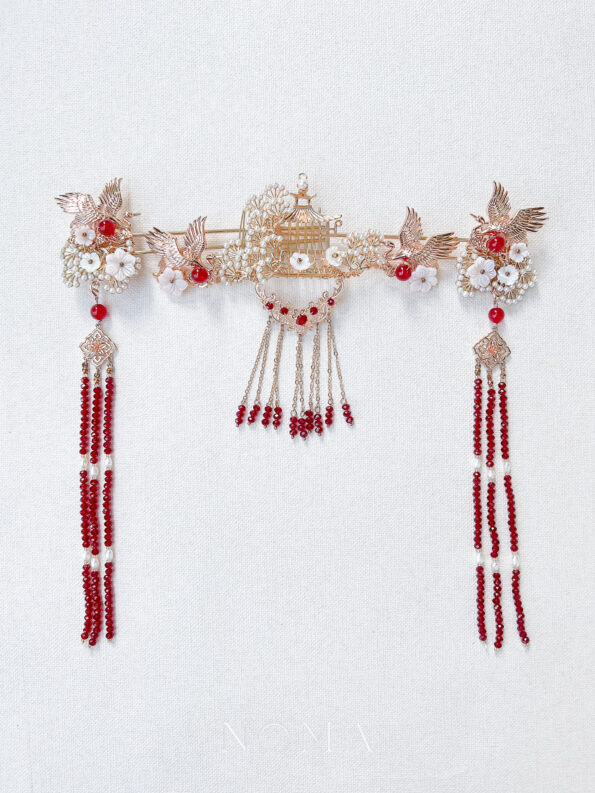 CHN-201900062-Crane-Flowers-Set-Gold-Red-3-pcs
