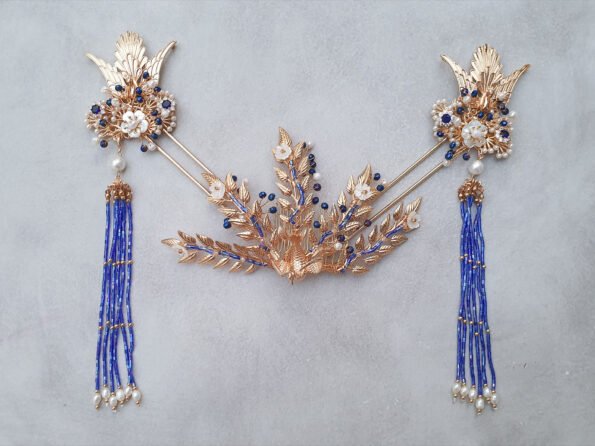 CHN-201900064-Flamboyant-Phoenix-Feathers-Set-Gold-Sapphire-3-pcs