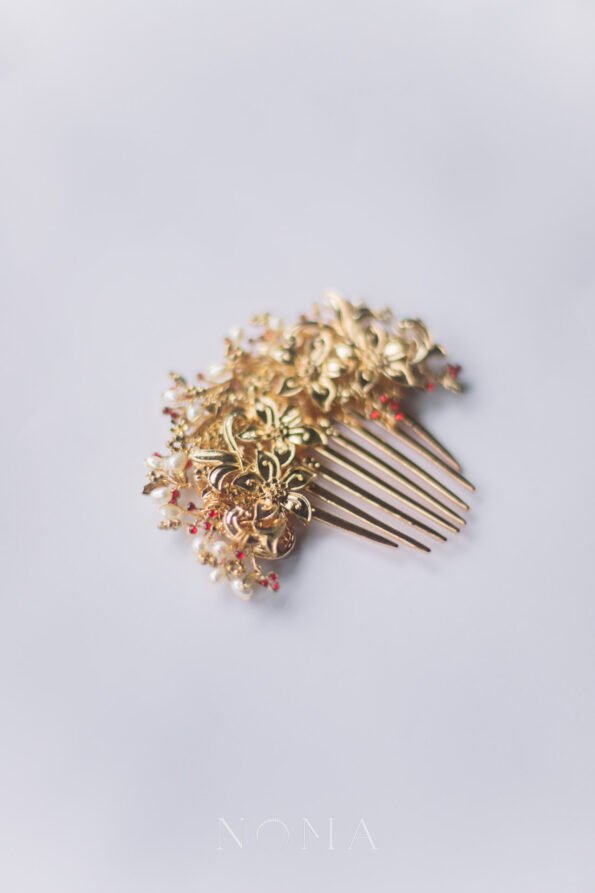 CHN-201900072-Blossoming-Empress-Haircomb-Gold-Red-1