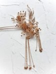 3D Phoenix Garden Hairpin - Gold, Bronze