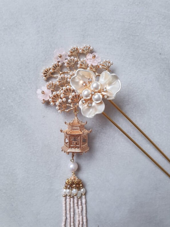 CHN-201900162-Pagoda-Pink-Hairpin-Gold-Right-1