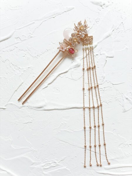 Plum Blossom Hairpin - Gold