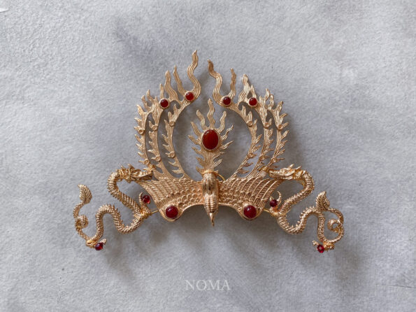 CHN-202000009-Majestic-Phoenix-Brooch-Gold-Red