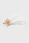 Flowery Pearl Beadings Hairpin - Gold