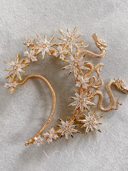 Dragon Star Earpiece - Gold (Left)