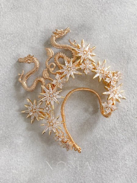 Dragon Star Earpiece - Gold (Right)