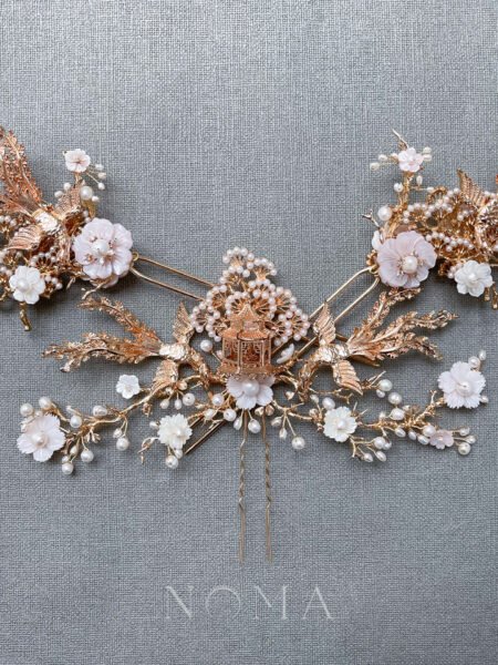 Phoenix Blossom Set - Gold, Pink (3 pcs)
