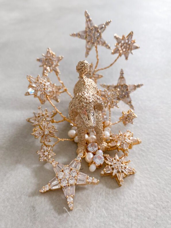 CHN-202100034-Poodle-Star-Hairpin-Gold