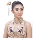 CHN-202100056-Twin-Crane-Blossom-Hairpin-Gold-Pink-Right