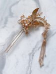Pagoda and Wings Hairpin - Gold