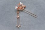 Crane Blossom Hairpin - Gold