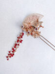 CHN-202200079-Flying-Crane-Bouquet-Hairpin-Gold-Ruby-Right