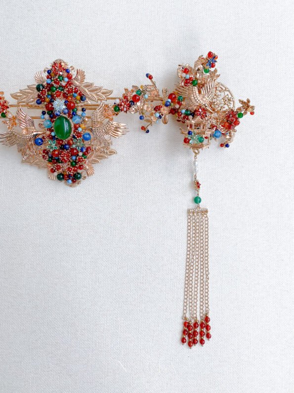 CHN-202200104-Crane-Triangle-Treasure-Middle-Set-Gold-3-pcs-4