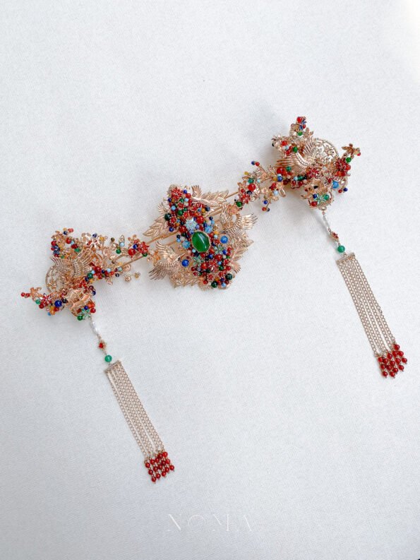CHN-202200104-Crane-Triangle-Treasure-Middle-Set-Gold-3-pcs-5