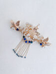 CHN-202200122-Crane-Flowers-Haircomb-Gold-Blue-1