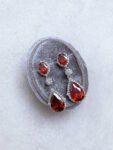 Kir Royale Earrings - Rhodium White Gold, Ruby