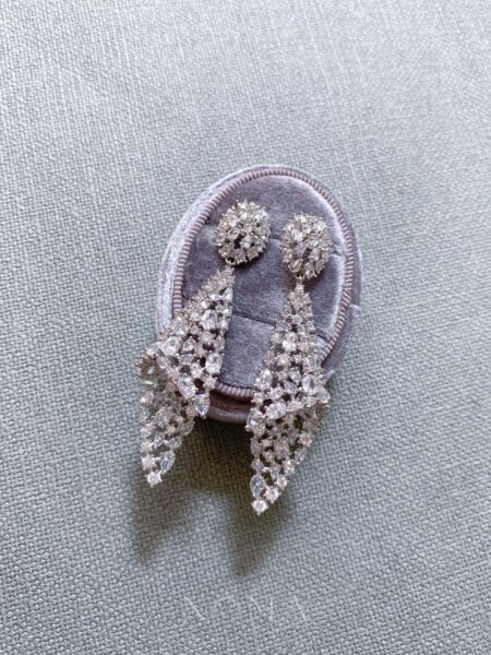 Grand Bazaar Earrings - Rhodium White Gold