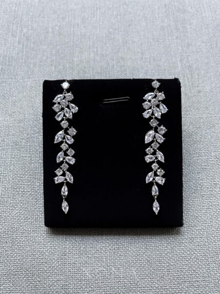 Longing Earrings - Rhodium White Gold