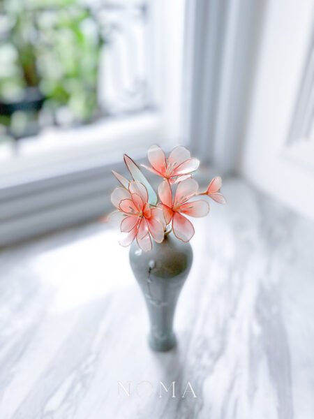 LR Blossoming Pink Flower Hairpin - Gold, Pink