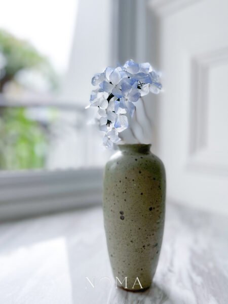 HS Blue Hydrangea Haircomb - Gold, Blue