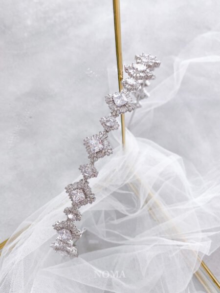 Modern Radiance Headband - Rhodium White Gold