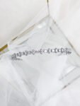 Classic Edgy Height Headband - Rhodium White Gold