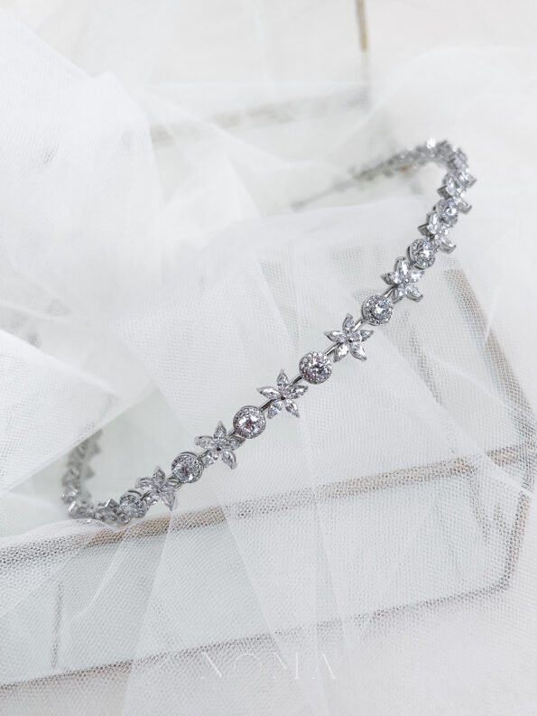 HBC-202200005-Five-Petals-Marquise-Round-Halo-Headband-Rhodium-White-Gold-1