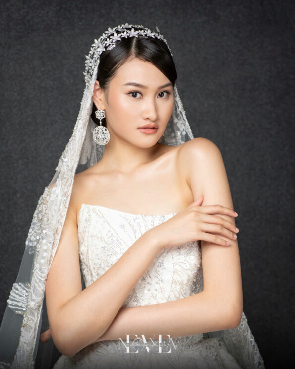 HBC-202200019-Paved-Flower-Leaves-Headband-Rhodium-White-Gold-7