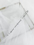 Pearl and Diamond Touch Headband - Rhodium White Gold, White Pearl