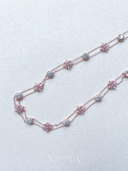 Flower Marquise Sling - 18k Rose Gold, Pink Diamond