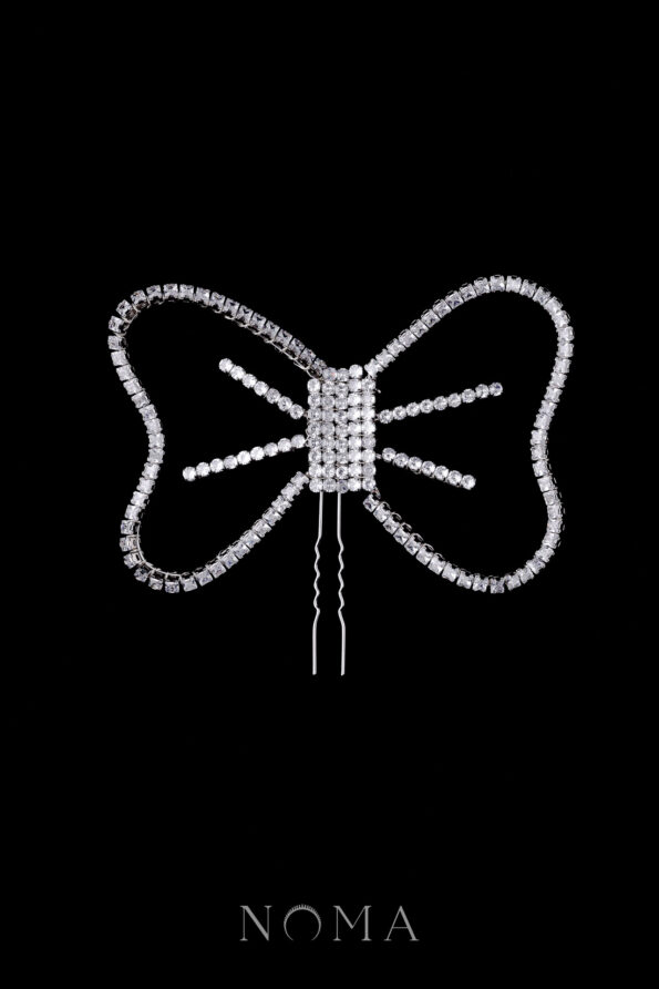 ACC-202100037-Chained-Bow-Hairpin-White-Gold