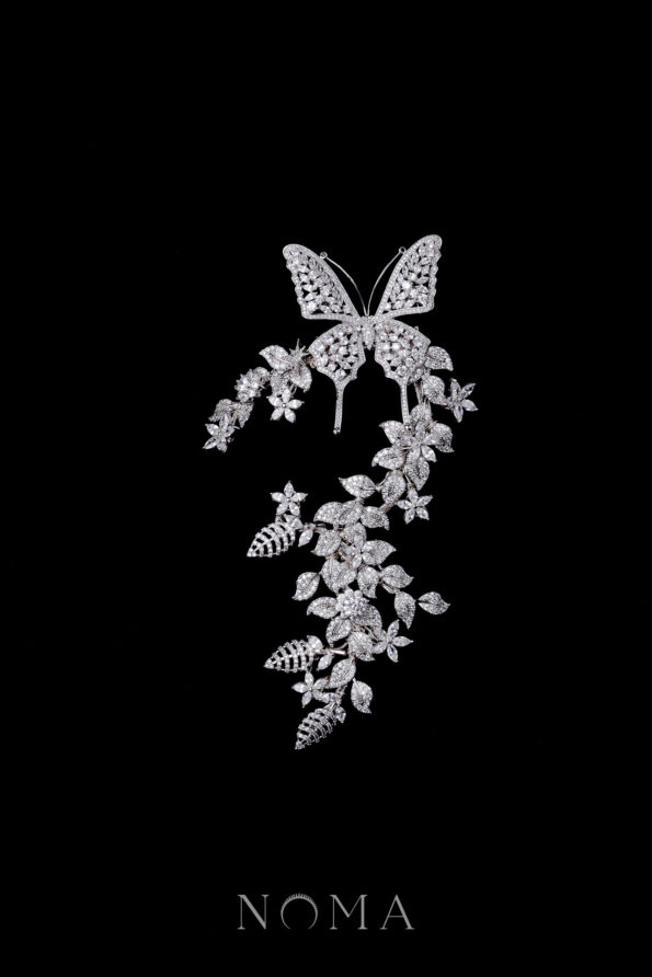 ACC-202200038-Butterfly-in-the-Garden-Earpiece-White-Gold-Left