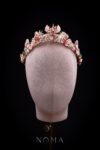 3D Phoenix Bowl Pearl Cloud Crown - Gold