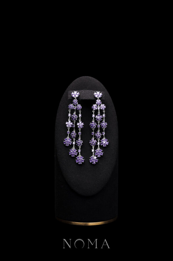 DJW-202300004-Eden-Flower-Earrings-Rhodium-White-Gold-Purple