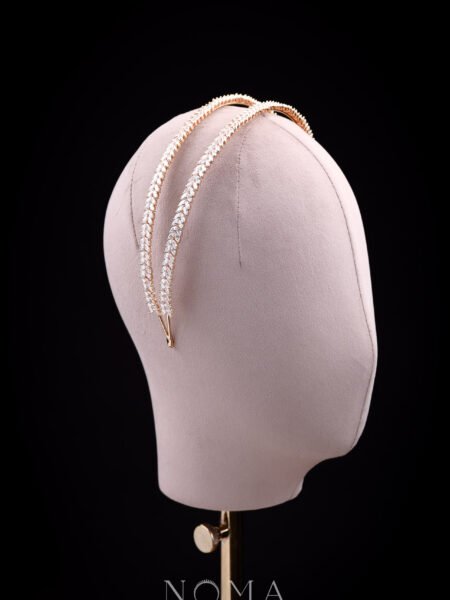 Double Marquise Large Double Headband - 18k Yellow Gold