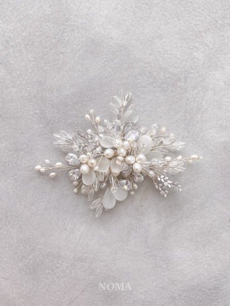 Crane and Dragon Jade Hairpin - Gold, Pink