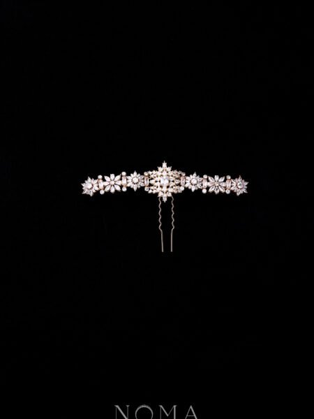 LR Bird Melody Hairpin Set - White Silver, White (2 pcs)