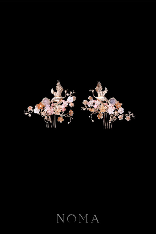 CHN-202200144-Flying-Crane-Floral-Theme-Set-Gold-Pink-3-pcs-1