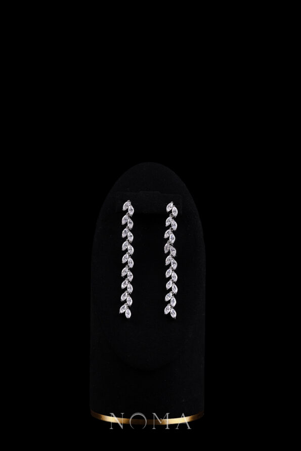 DJW-202200039-Single-Marquise-Row-Earrings-Rhodium-White-Gold