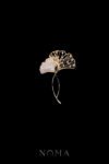 Ginkgo Silhouette Brooch - 18k Yellow Gold