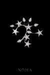 Night Sky Earpiece - White Gold (Left)