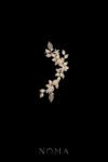 Paved Twigs Simple Floral Side Hairvine - Gold (Right)